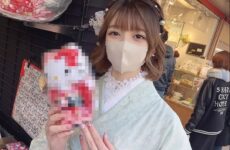 FC2PPV 3215955 [Uncensored] A beautiful hairdresser in Aoyama, who I go to, puts on a kimono and gives an outdoor blowjob